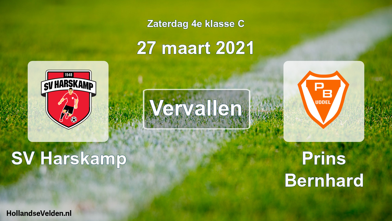 Scheduled Match: SV Harskamp - Prins Bernhard (27 March 2021)