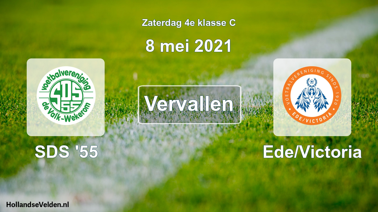 Scheduled Match: SDS '55 - Ede/Victoria (8 May 2021)
