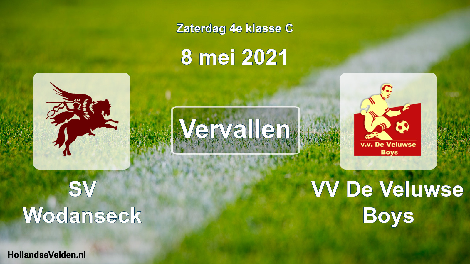 Scheduled Match: SV Wodanseck - VV De Veluwse Boys (8 May 2021)