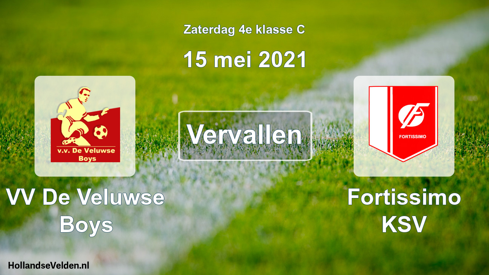 Scheduled Match: VV De Veluwse Boys - Fortissimo KSV (15 May 2021)