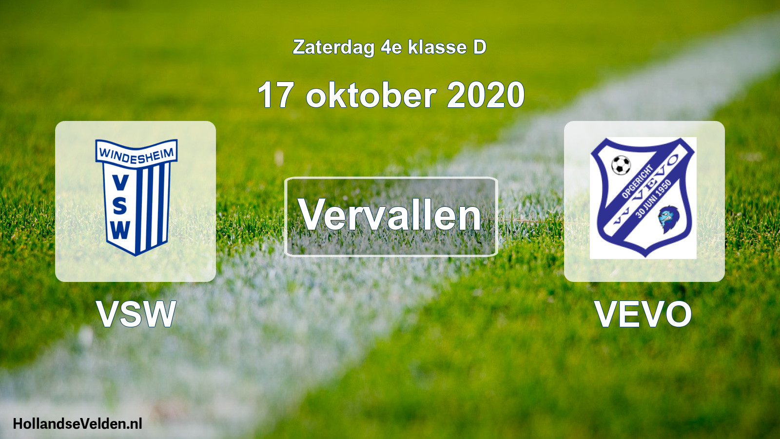 Scheduled Match: VSW - VEVO (17 October 2020)