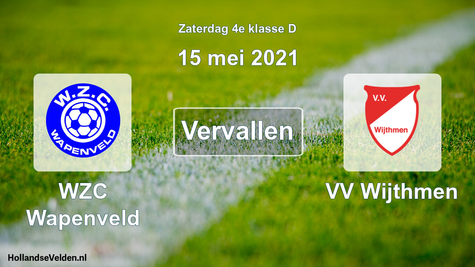 Scheduled Match: WZC Wapenveld - VV Wijthmen (15 May 2021)