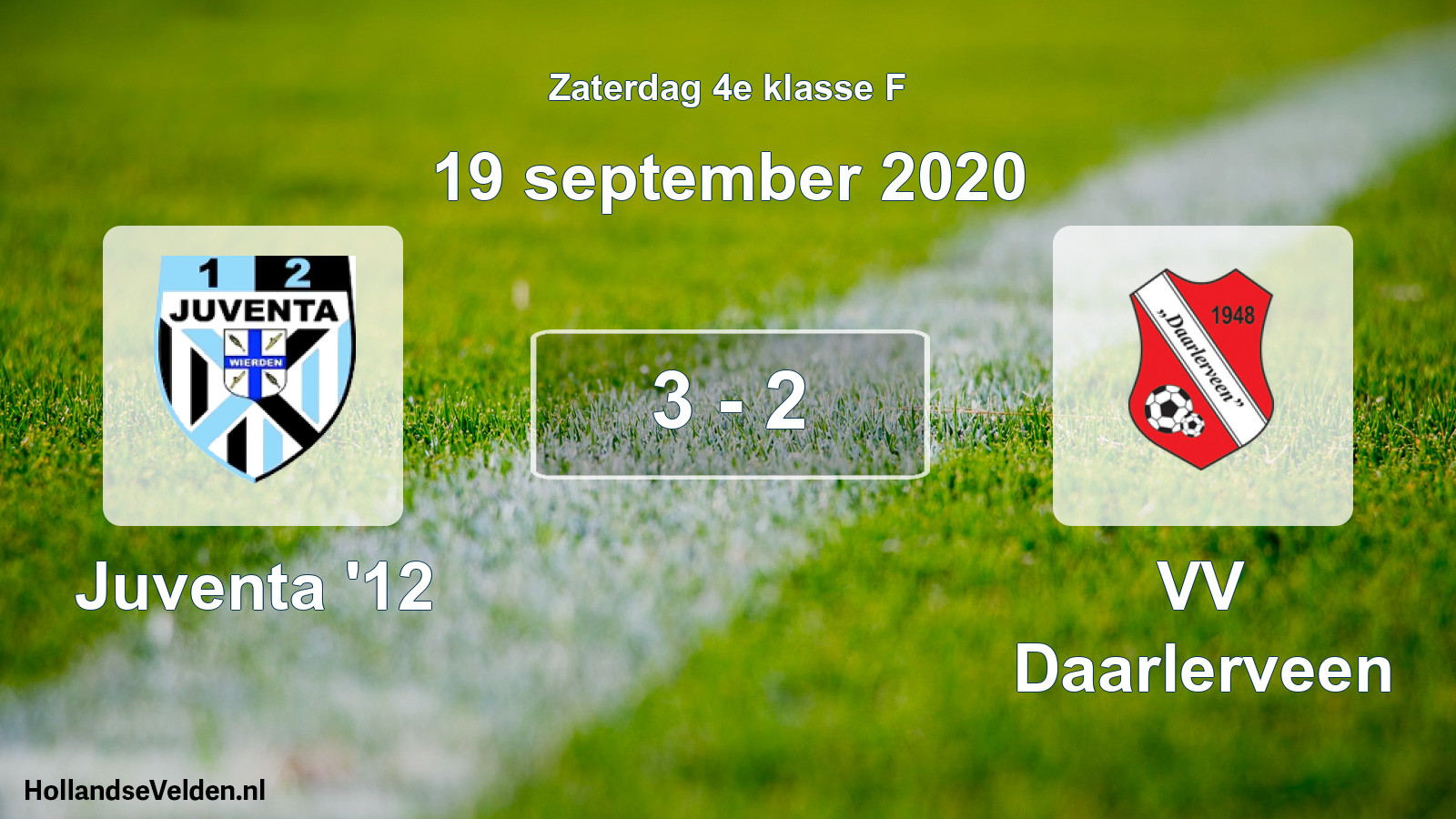 Total number of matches played: Juventa '12 - VV Daarlerveen 3 - 2 (19 September 2020)