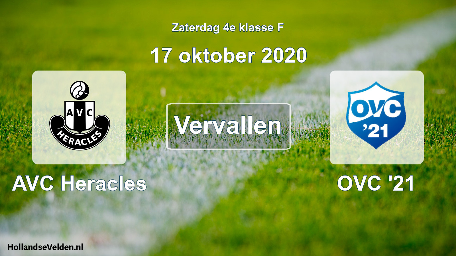 Scheduled Match: AVC Heracles - OVC '21 (17 October 2020)