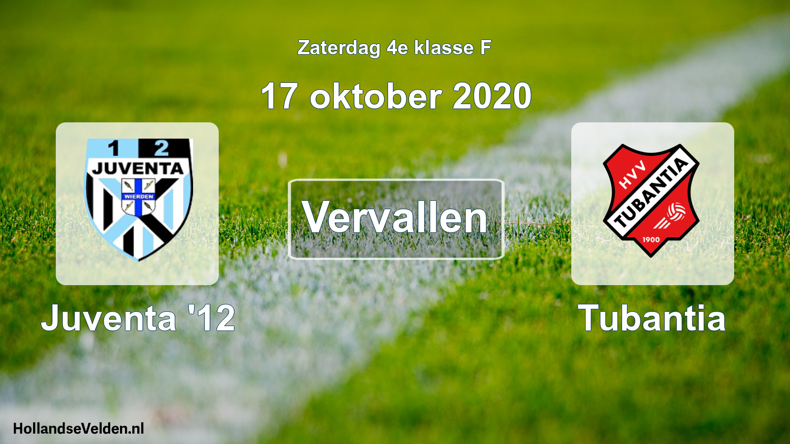 Scheduled Match: Juventa '12 - Tubantia (17 October 2020)