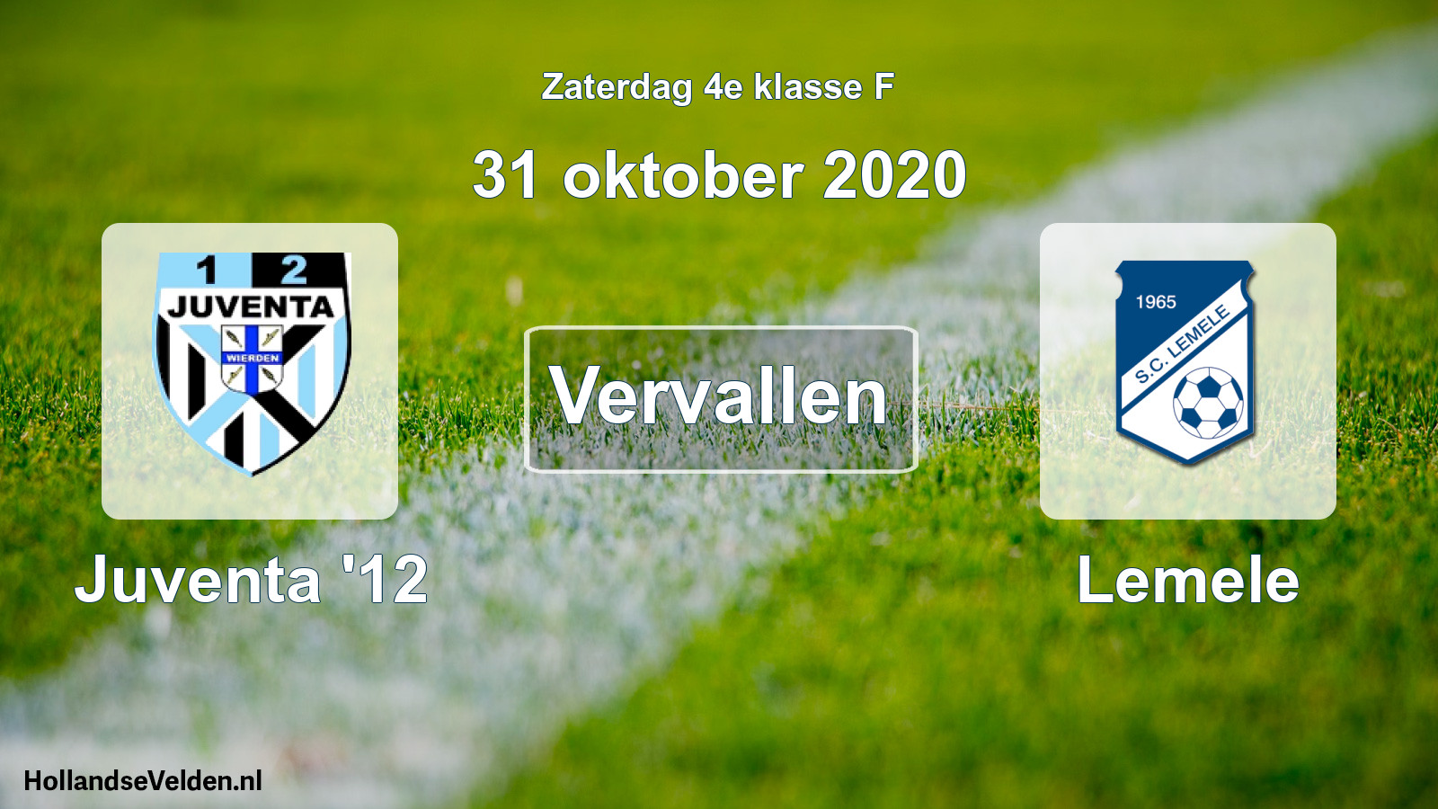 Scheduled Match: Juventa '12 - Lemele (31 October 2020)