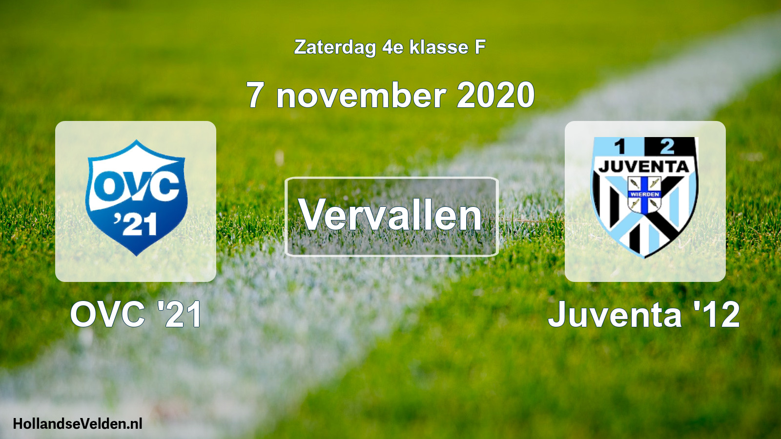 Scheduled Match: OVC '21 - Juventa '12 (7 November 2020)