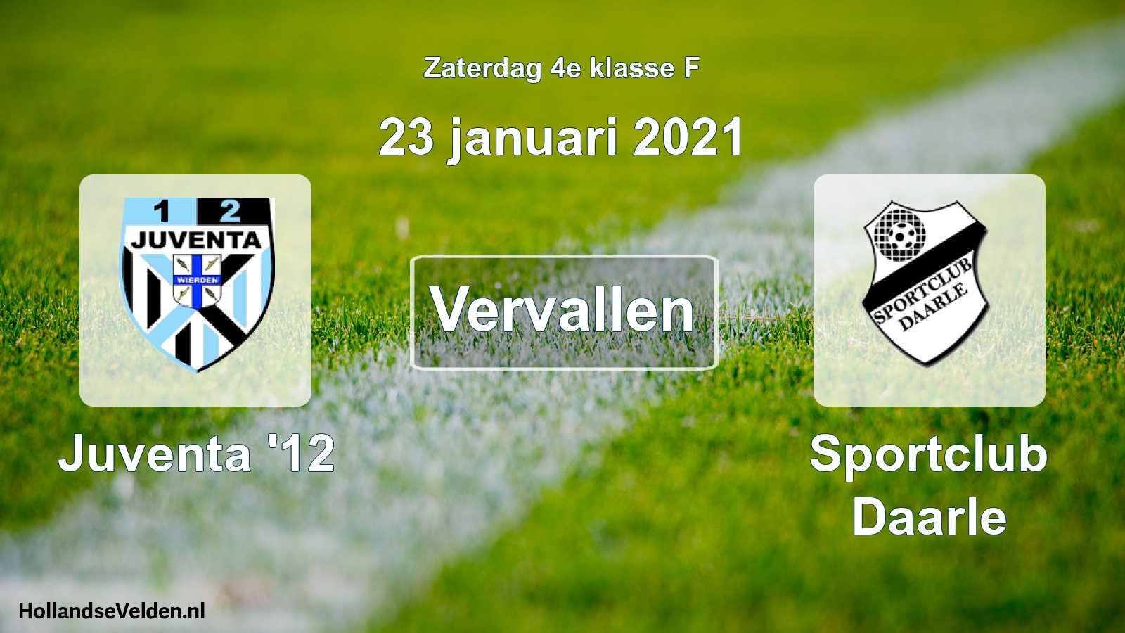 Scheduled Match: Juventa '12 - Sportclub Daarle (23 January 2021)