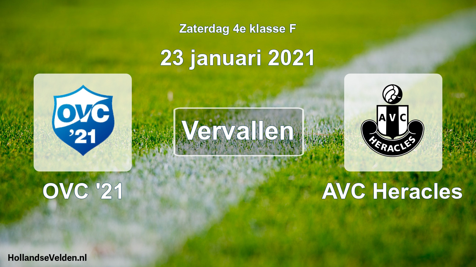 Scheduled Match: OVC '21 - AVC Heracles (23 January 2021)