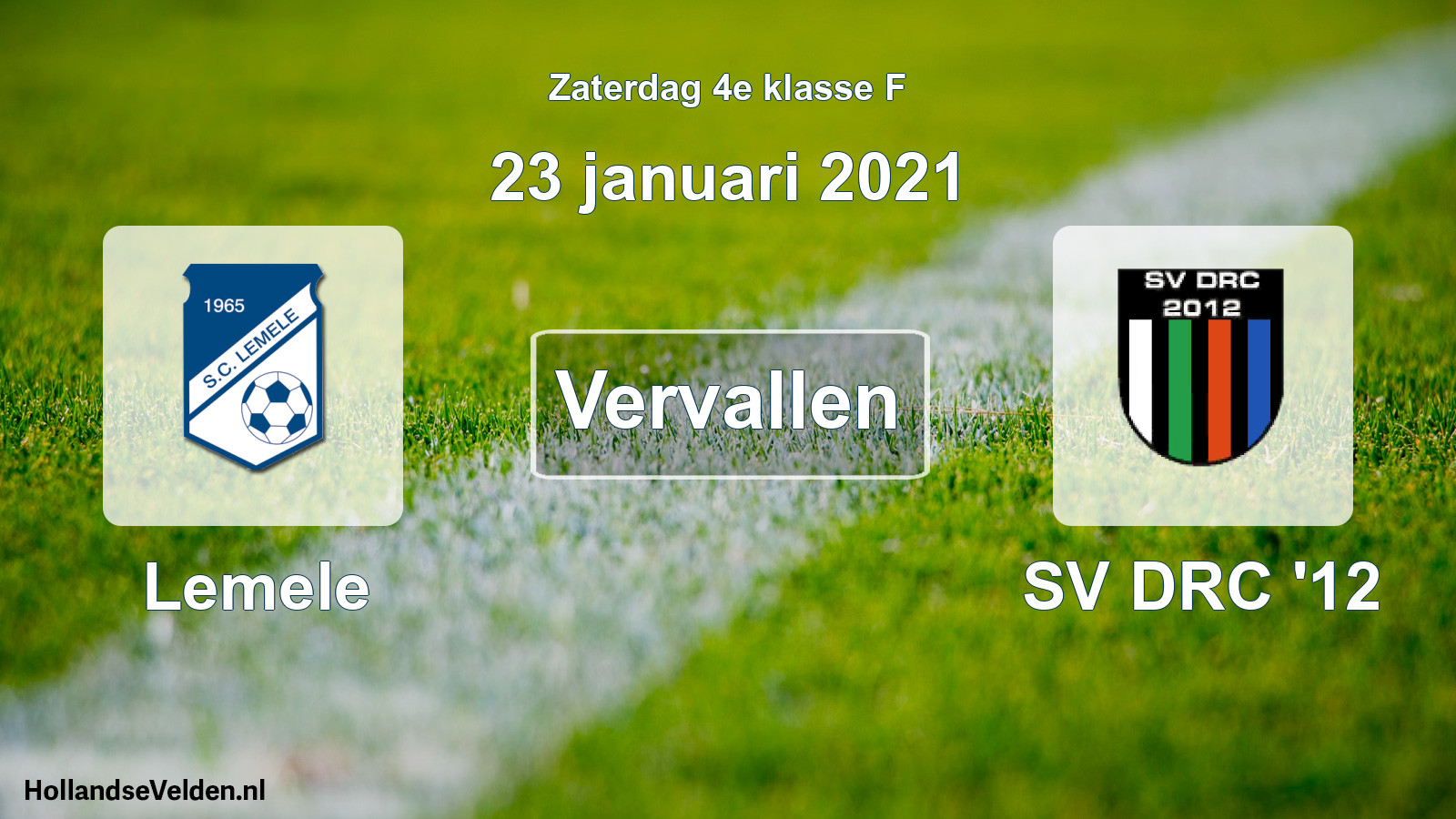 Scheduled Match: Lemele - SV DRC '12 (23 January 2021)