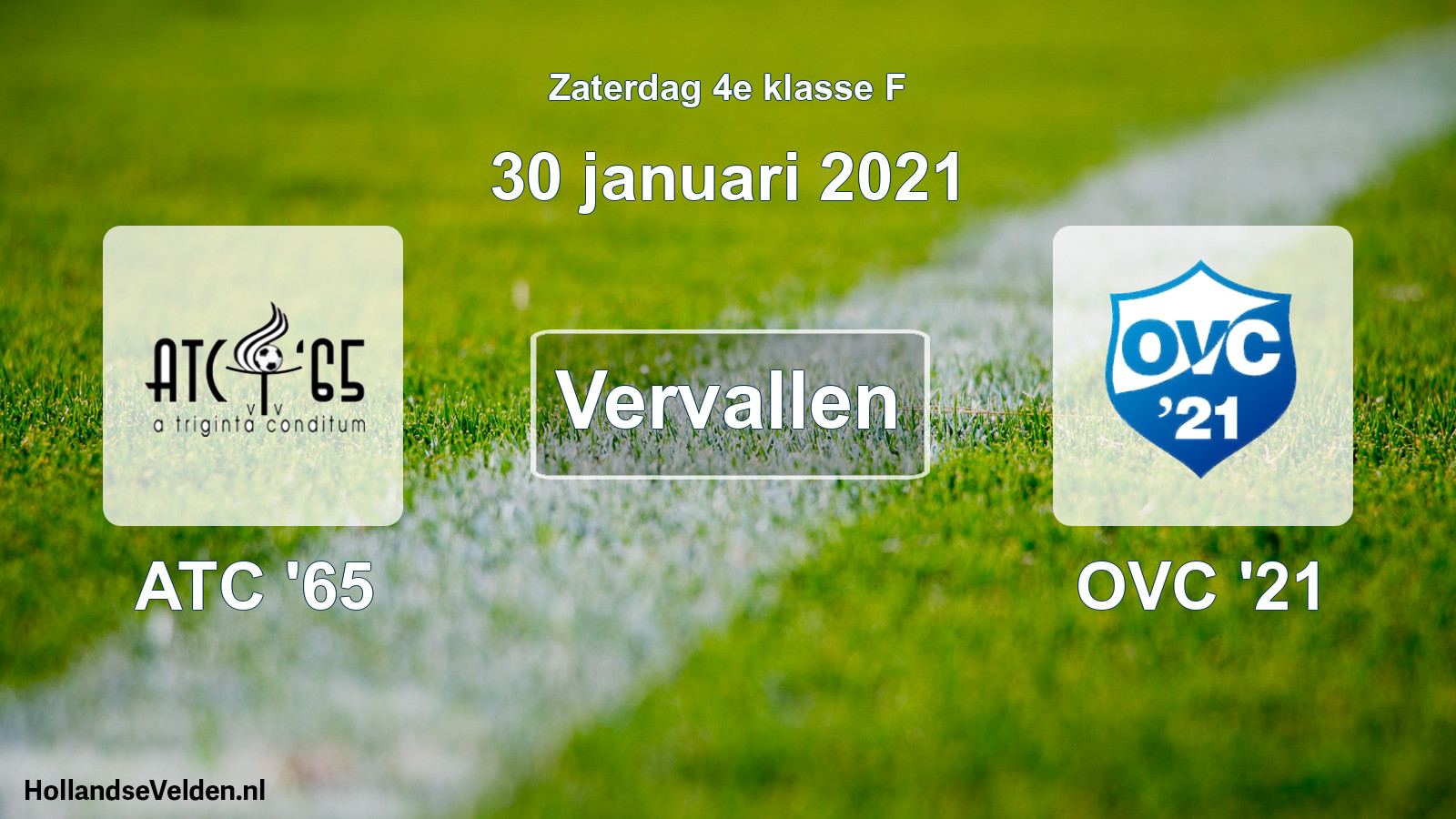 Scheduled Match: ATC '65 - OVC '21 (30 January 2021)