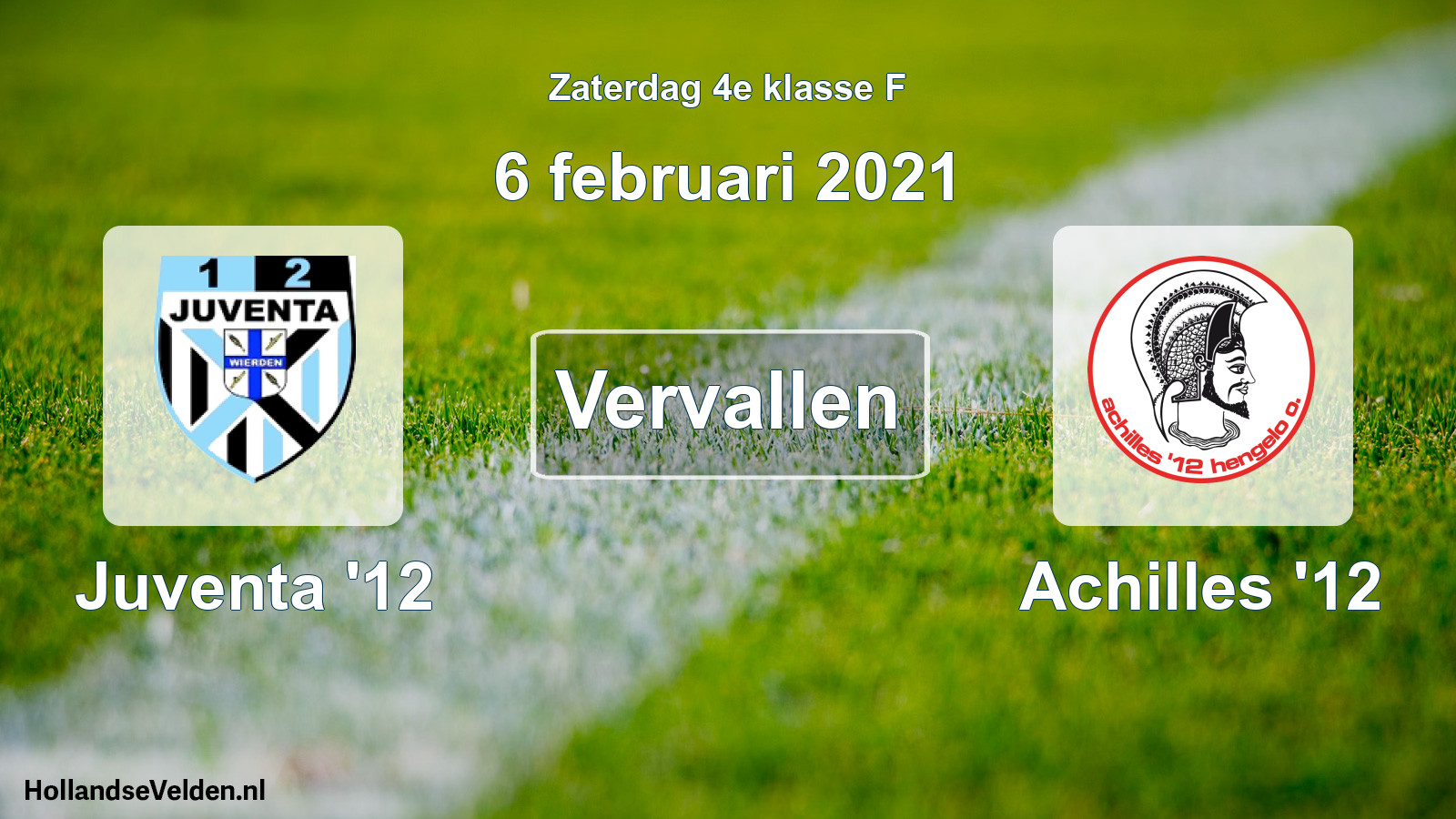Scheduled Match: Juventa '12 - Achilles '12 (6 February 2021)