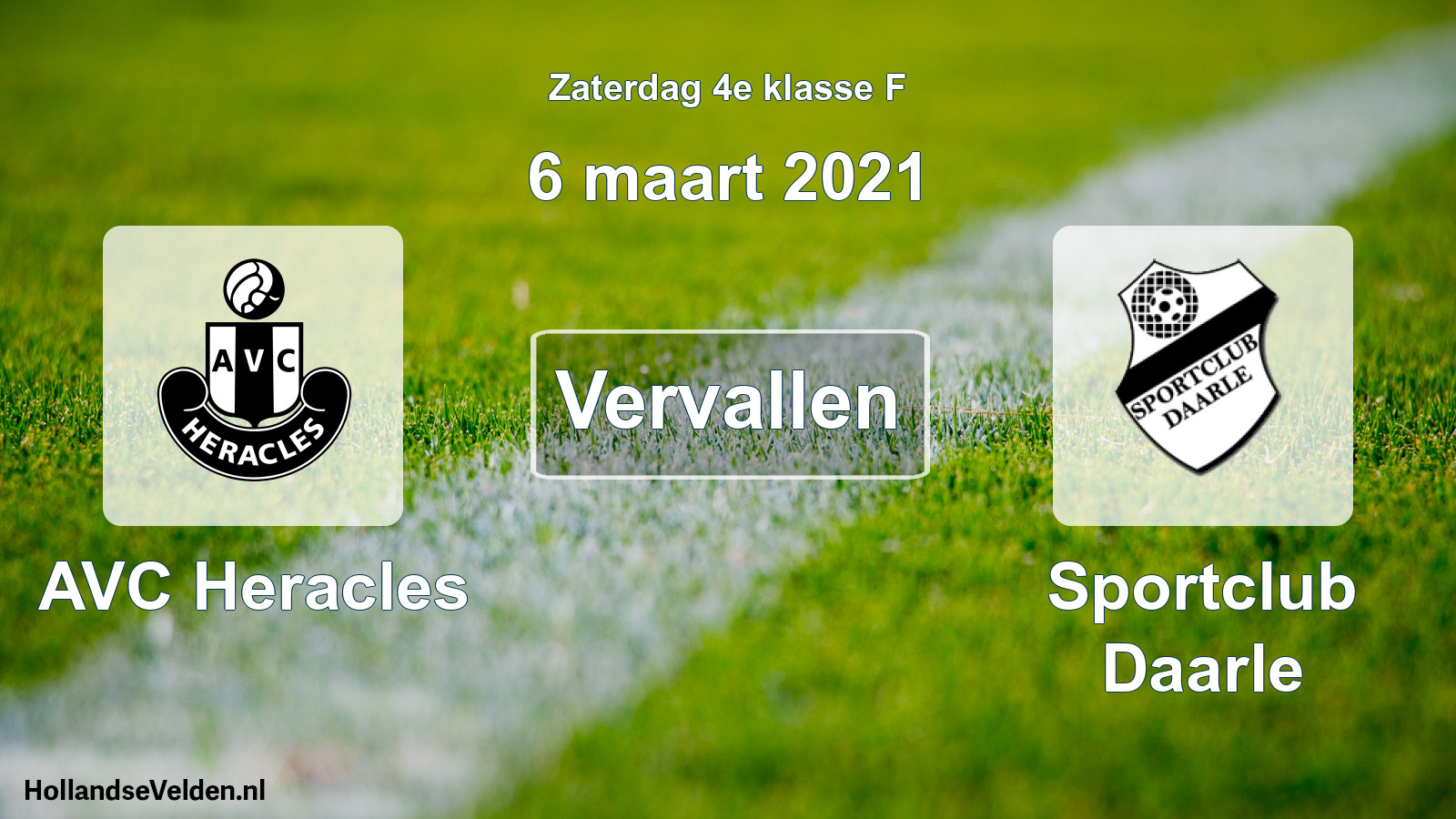 Scheduled Match: AVC Heracles - Sportclub Daarle (6 March 2021)