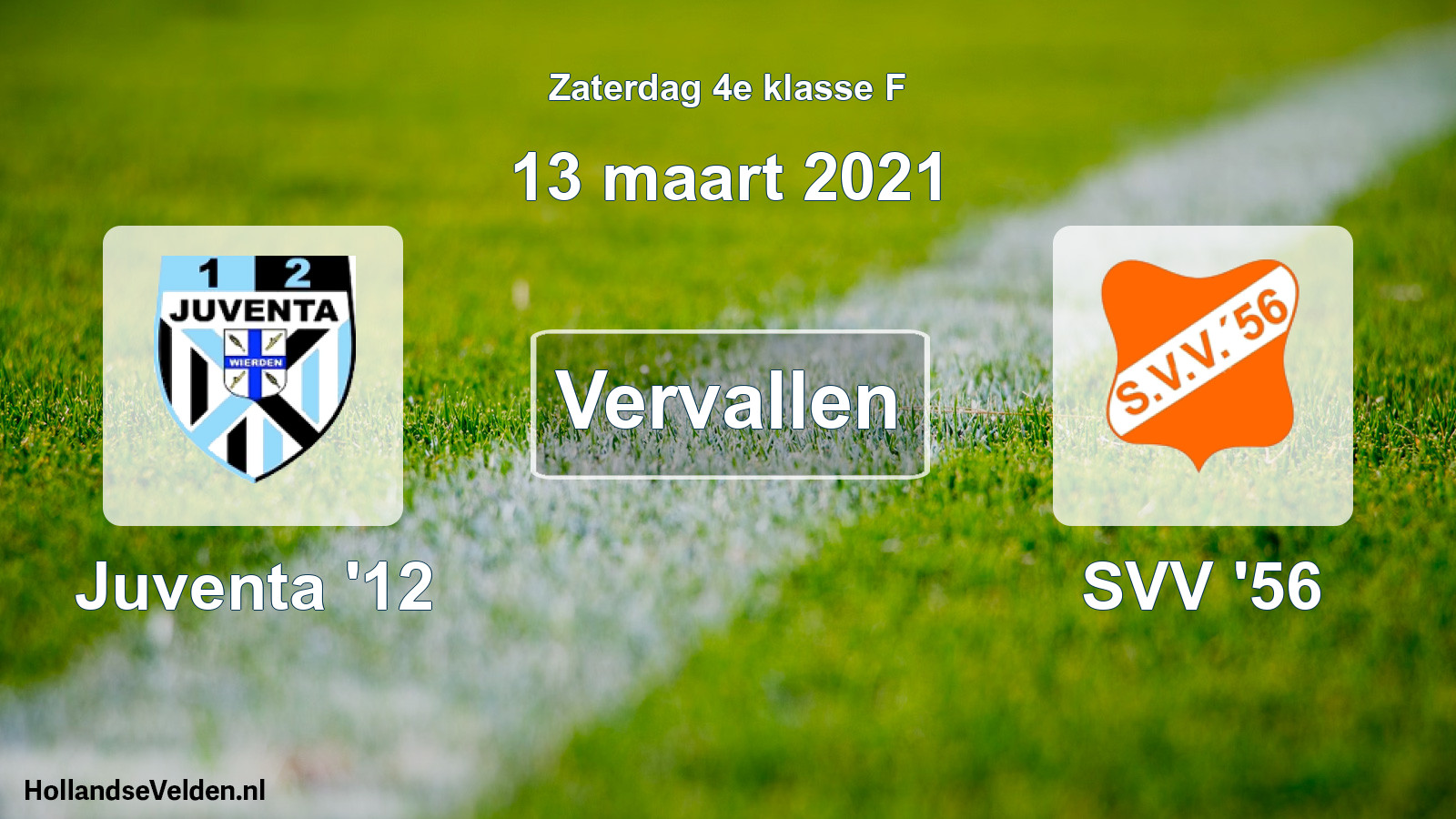 Scheduled Match: Juventa '12 - SVV '56 (13 March 2021)