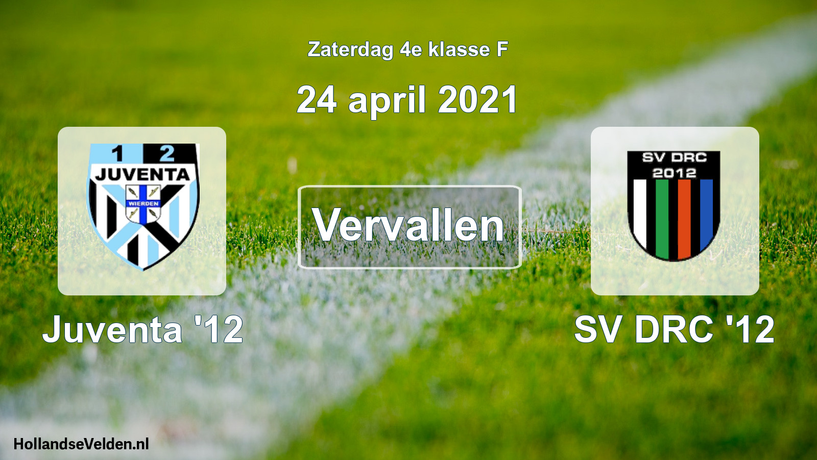 Scheduled Match: Juventa '12 - SV DRC '12 (24 April 2021)