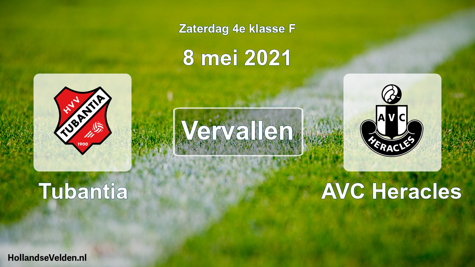 Scheduled Match: Tubantia - AVC Heracles (8 May 2021)