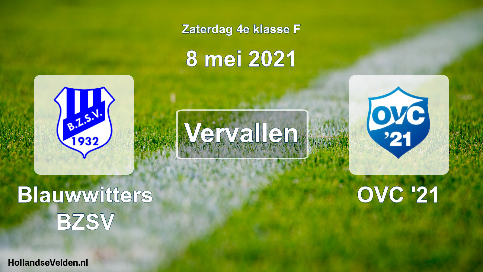 Scheduled Match: Blauwwitters BZSV - OVC '21 (8 May 2021)