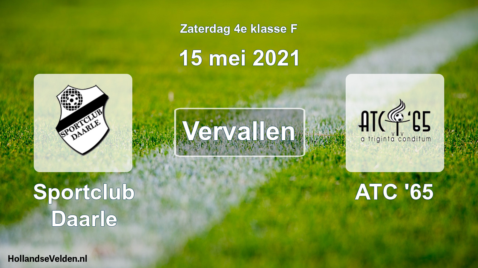 Scheduled Match: Sportclub Daarle - ATC '65 (15 May 2021)