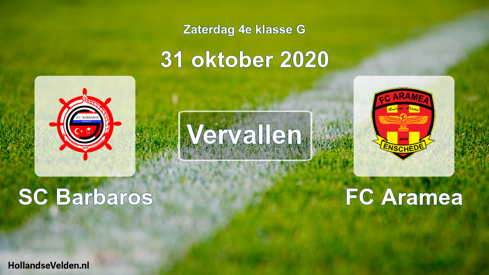 Scheduled Match: SC Barbaros - FC Aramea (31 October 2020)