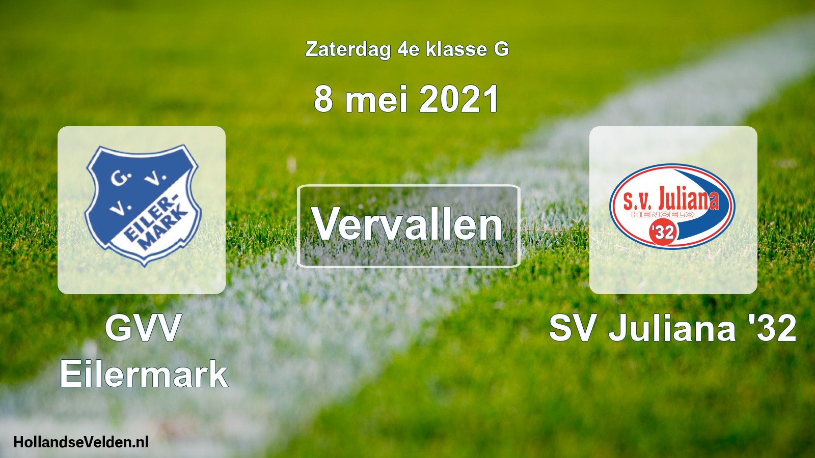 Scheduled Match: GVV Eilermark - SV Juliana '32 (8 May 2021)
