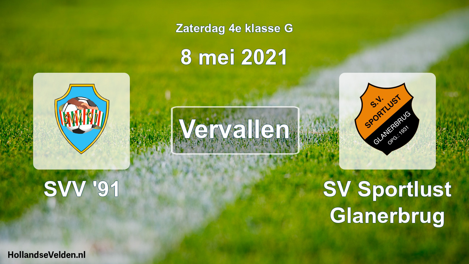 Scheduled Match: SVV '91 - SV Sportlust Glanerbrug (8 May 2021)