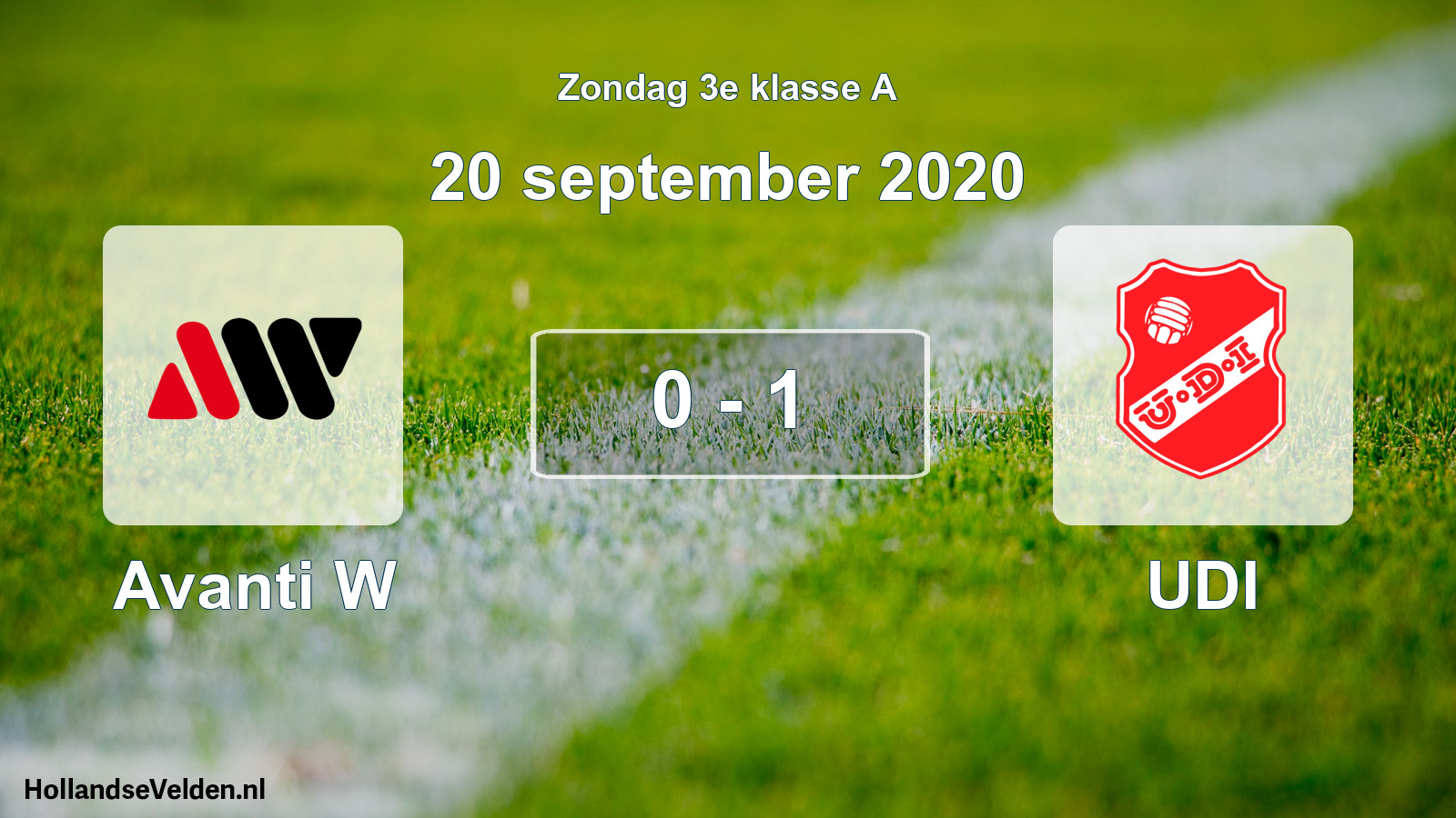 Total number of matches played: Avanti W - UDI 0 - 1 (20 September 2020)