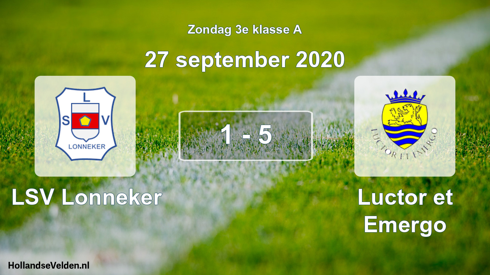 Total number of matches played: LSV Lonneker - Luctor et Emergo 1 - 5 (27 September 2020)