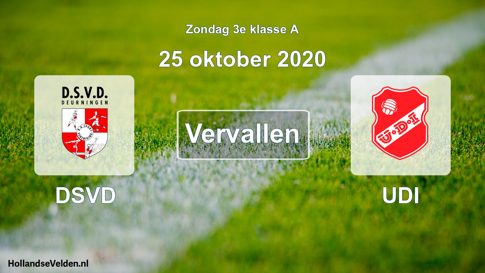 Scheduled Match: DSVD - UDI (25 October 2020)