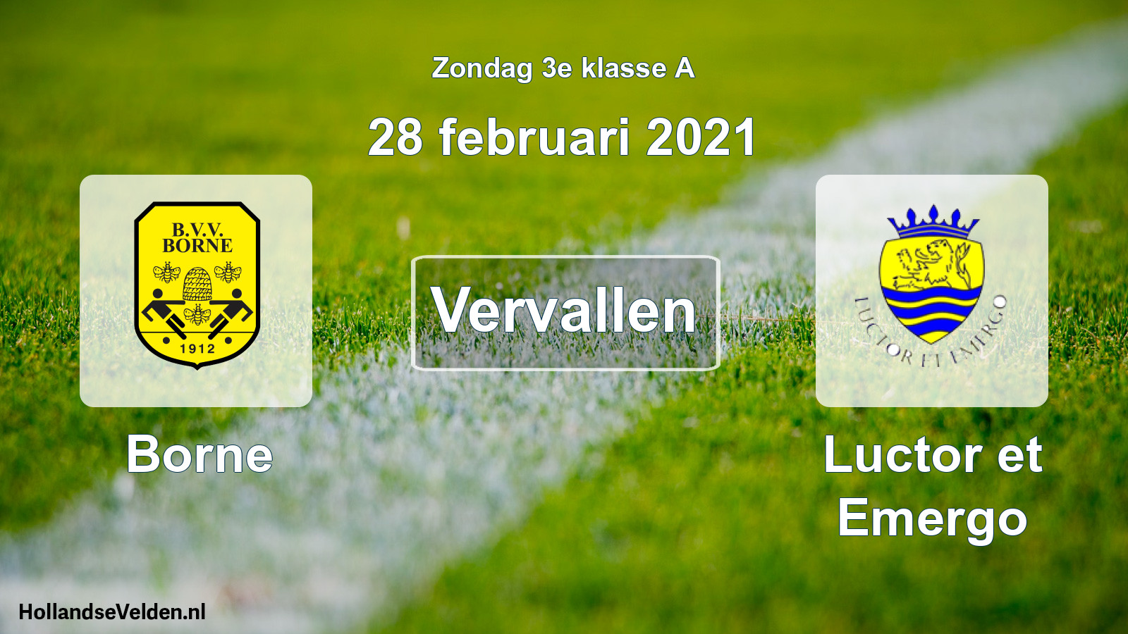 Scheduled Match: Borne - Luctor et Emergo (28 February 2021)
