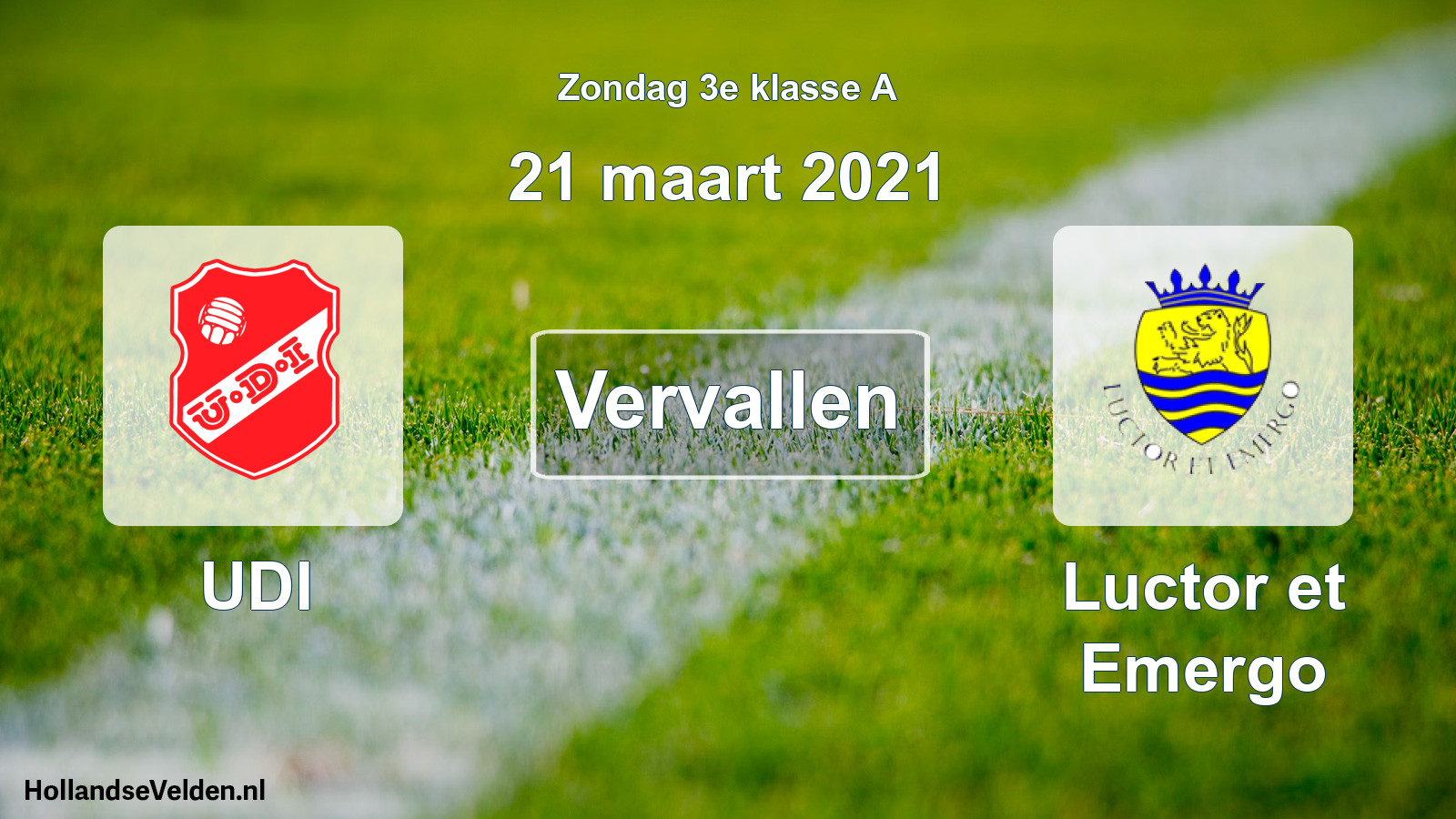 Scheduled Match: UDI - Luctor et Emergo (21 March 2021)