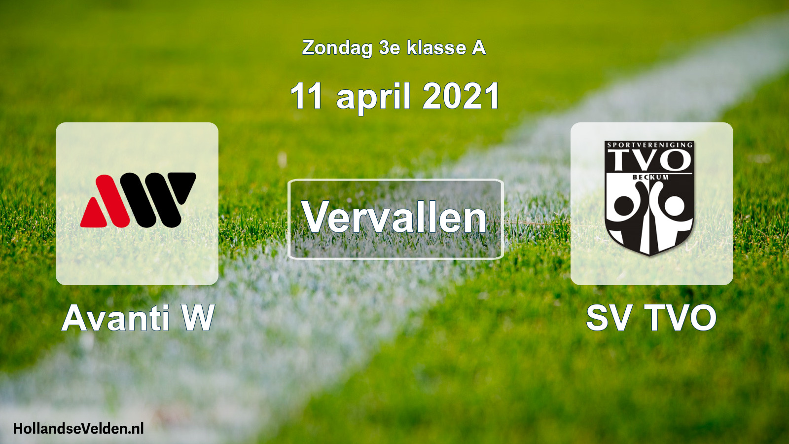 Scheduled Match: Avanti W - SV TVO (11 April 2021)