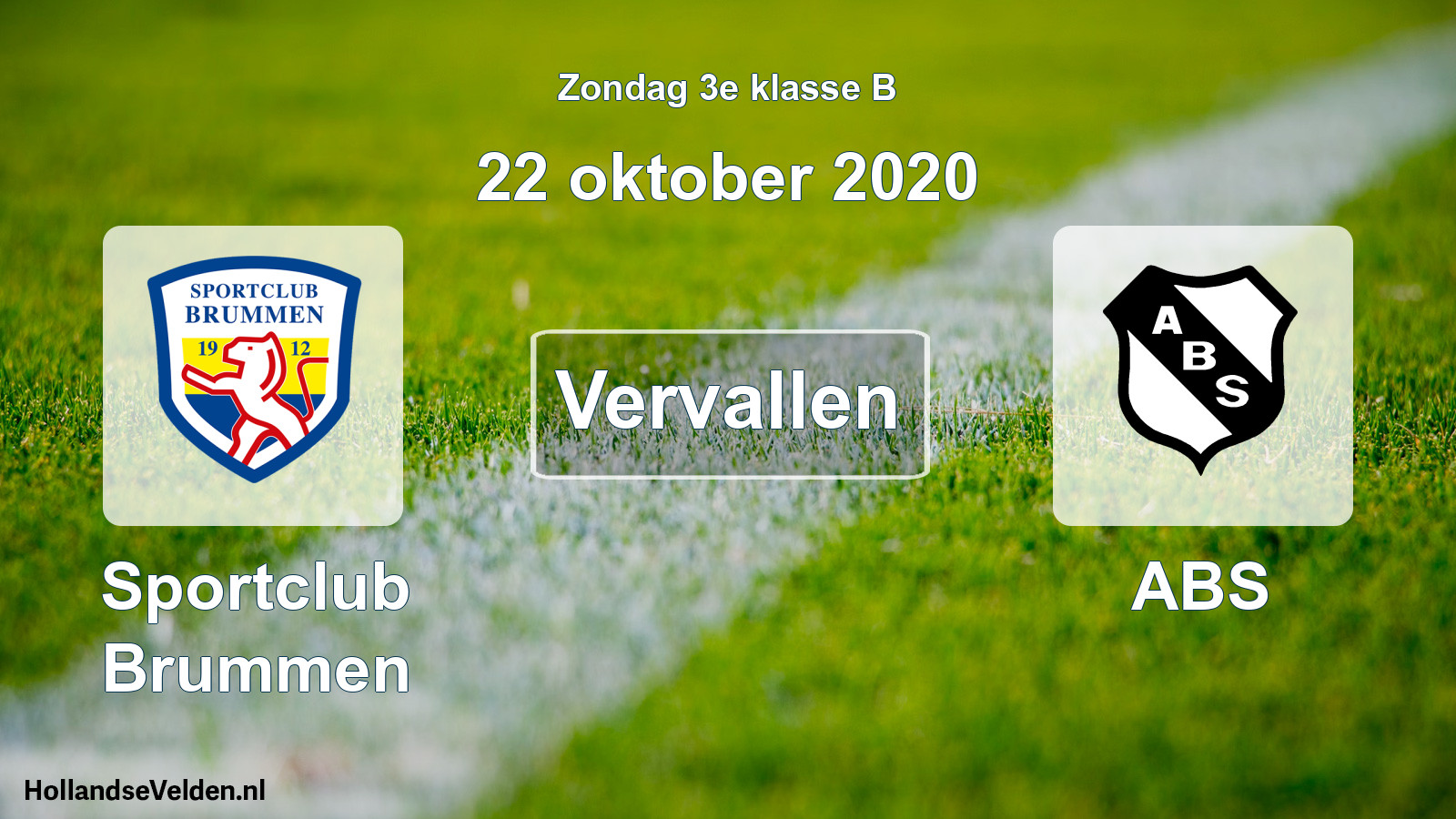 Scheduled Match: Sportclub Brummen - ABS (22 October 2020)