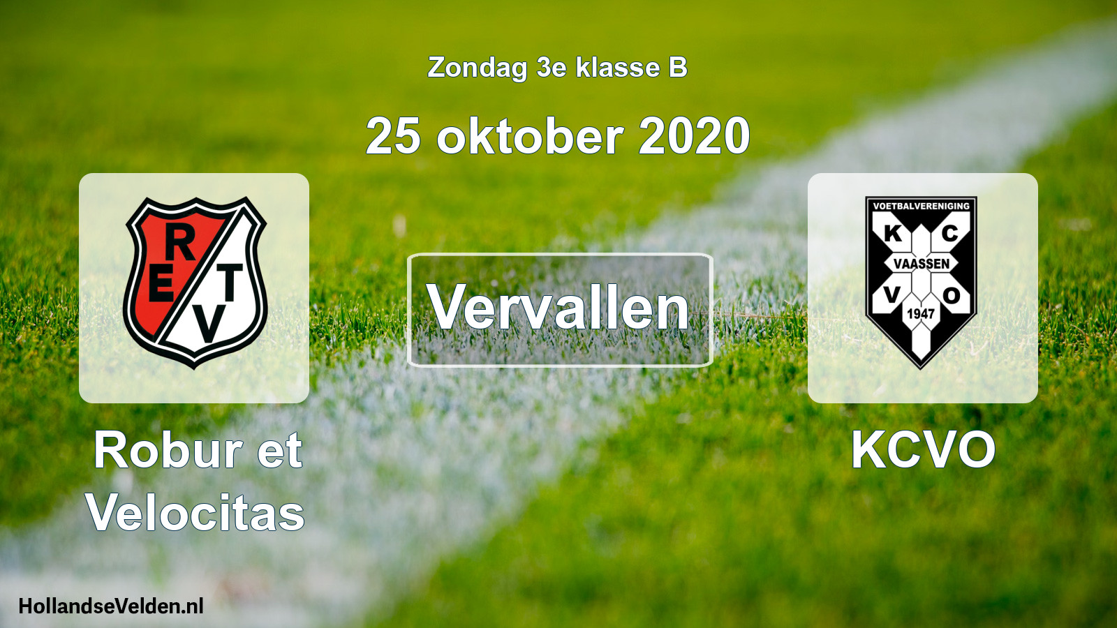 Scheduled Match: Robur et Velocitas - KCVO (25 October 2020)