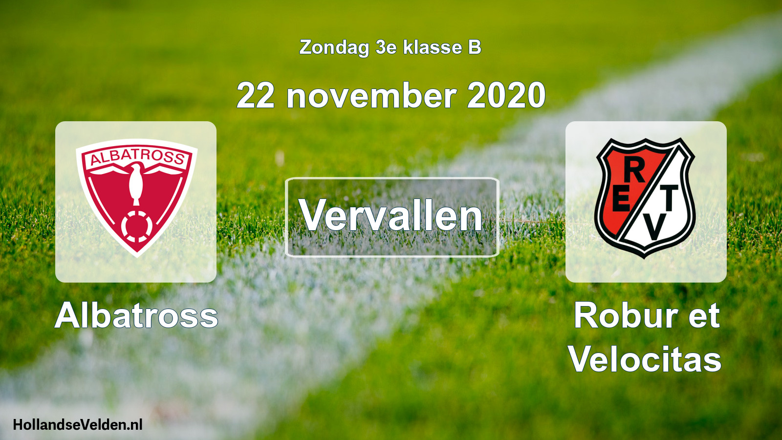 Scheduled Match: Albatross - Robur et Velocitas (22 November 2020)