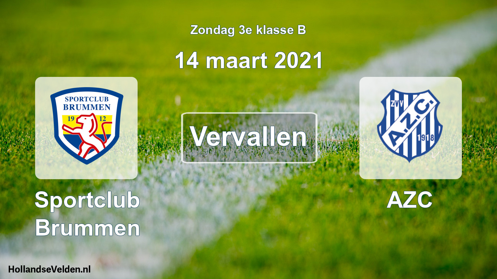 Scheduled Match: Sportclub Brummen - AZC (14 March 2021)