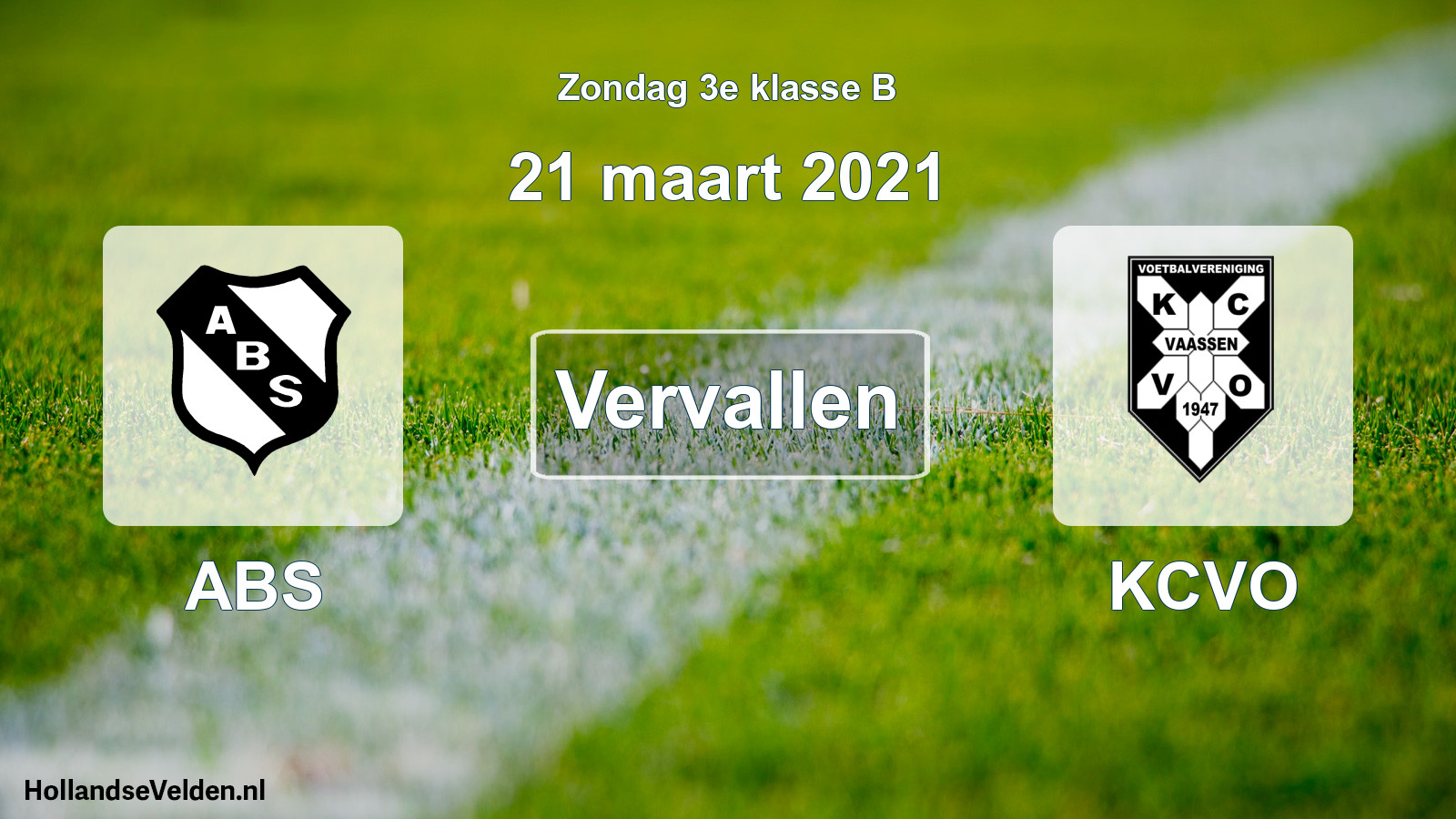 Scheduled Match: ABS - KCVO (21 March 2021)