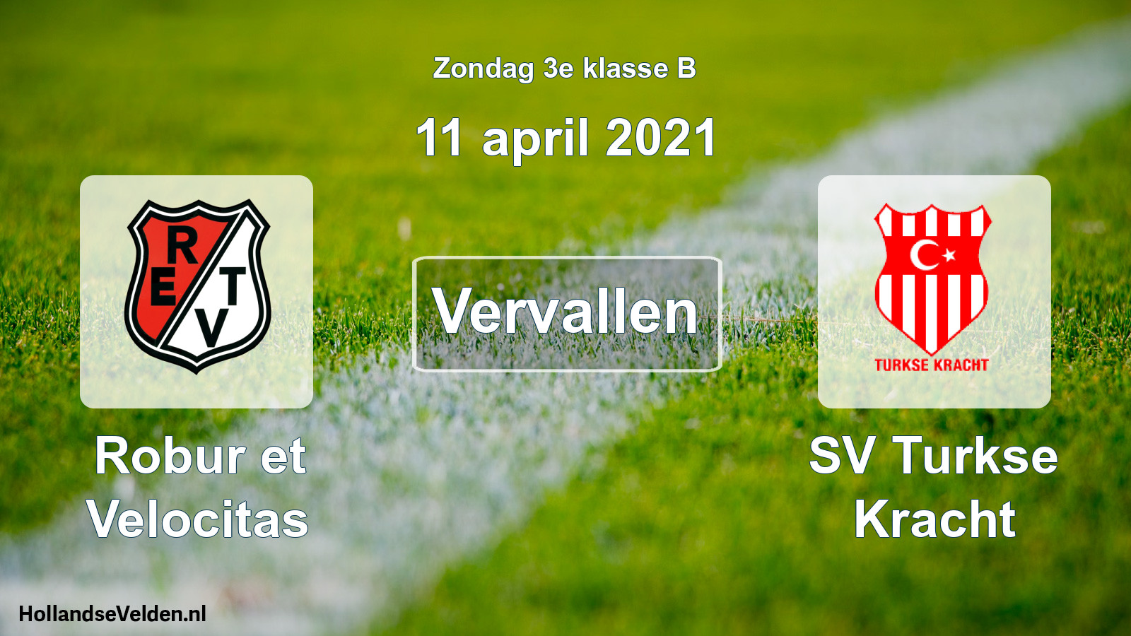 Scheduled Match: Robur et Velocitas - SV Turkse Kracht (11 April 2021)