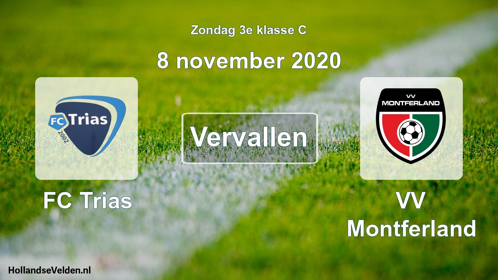 Scheduled Match: FC Trias - VV Montferland (8 November 2020)