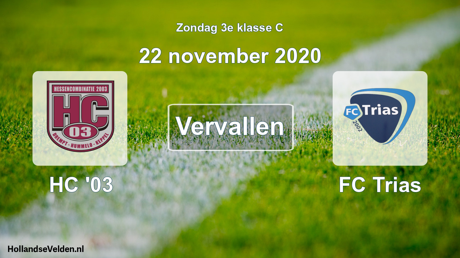 Scheduled Match: HC '03 - FC Trias (22 November 2020)