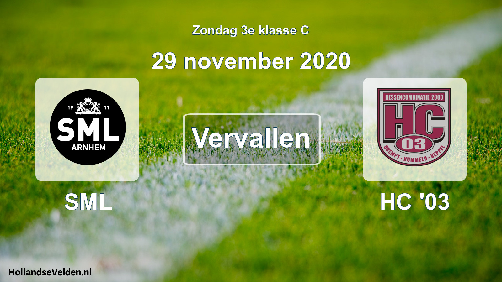 Scheduled Match: SML - HC '03 (29 November 2020)