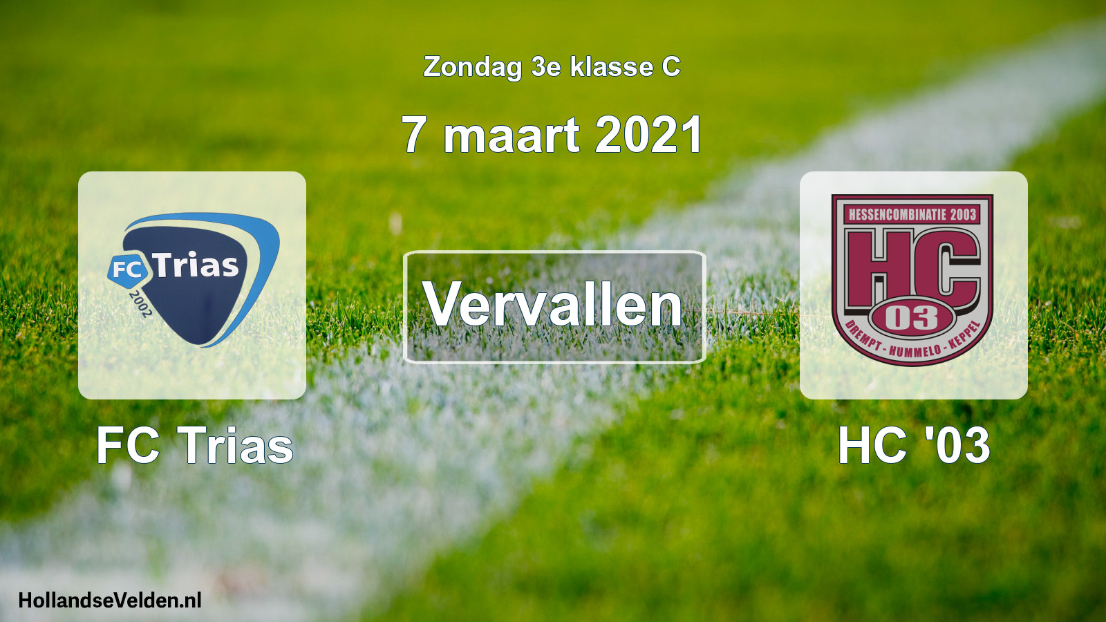 Scheduled Match: FC Trias - HC '03 (7 March 2021)
