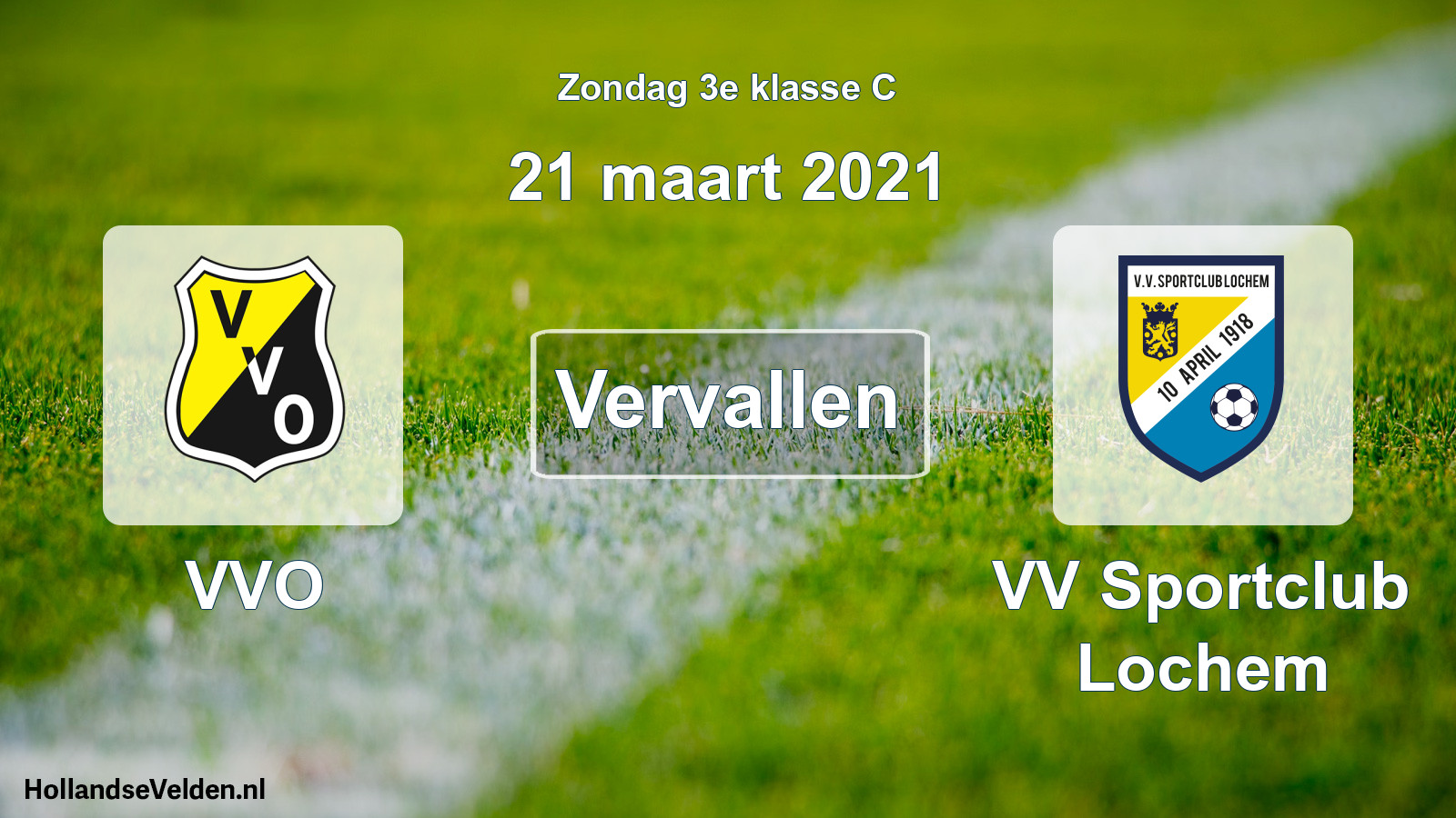 Scheduled Match: VVO - VV Sportclub Lochem (21 March 2021)