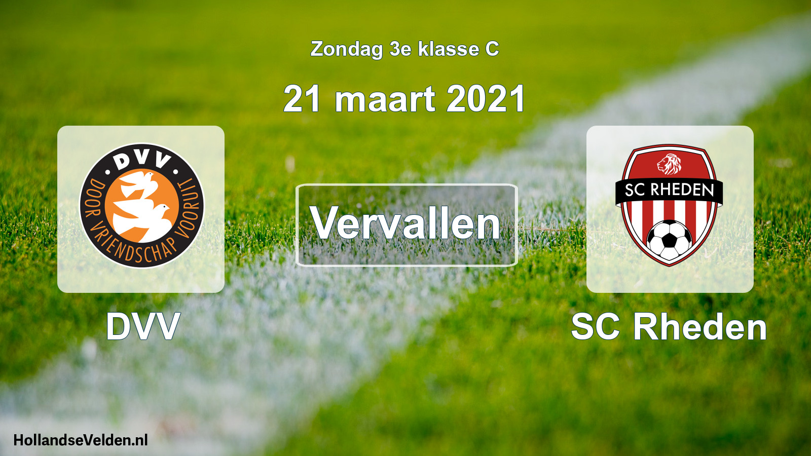 Scheduled Match: DVV - SC Rheden (21 March 2021)