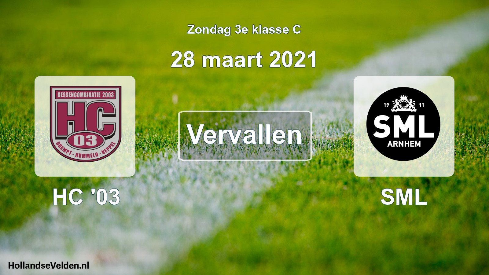 Scheduled Match: HC '03 - SML (28 March 2021)