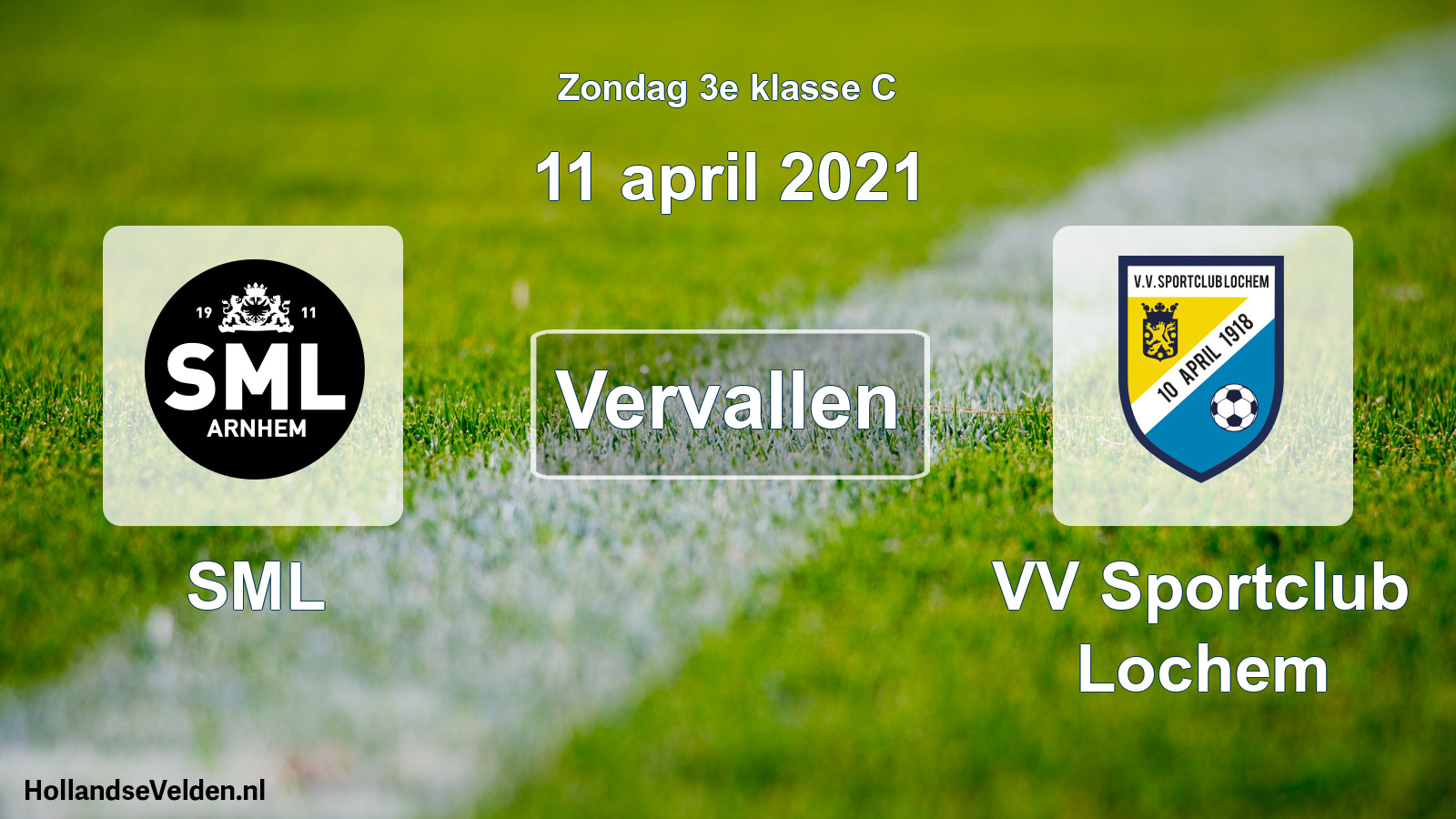 Scheduled Match: SML - VV Sportclub Lochem (11 April 2021)