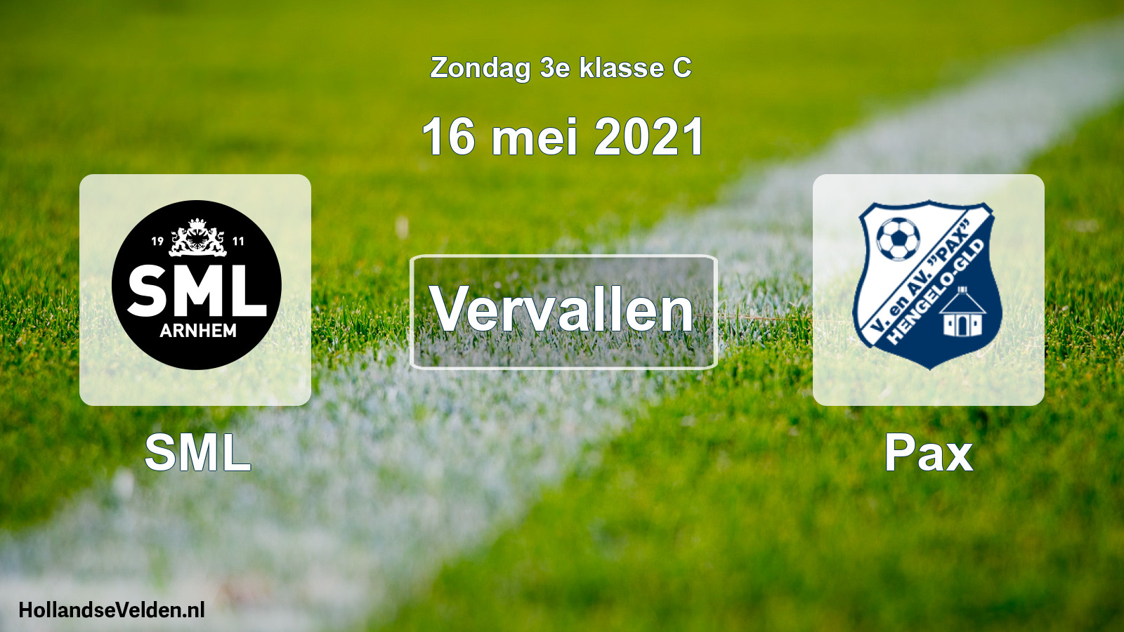 Scheduled Match: SML - Pax (16 May 2021)