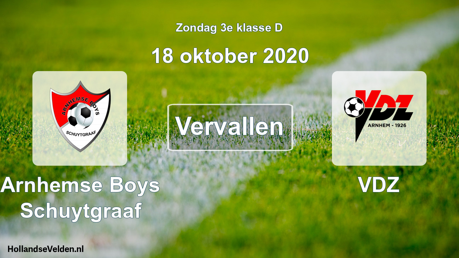 Scheduled Match: Arnhemse Boys Schuytgraaf - VDZ (18 October 2020)