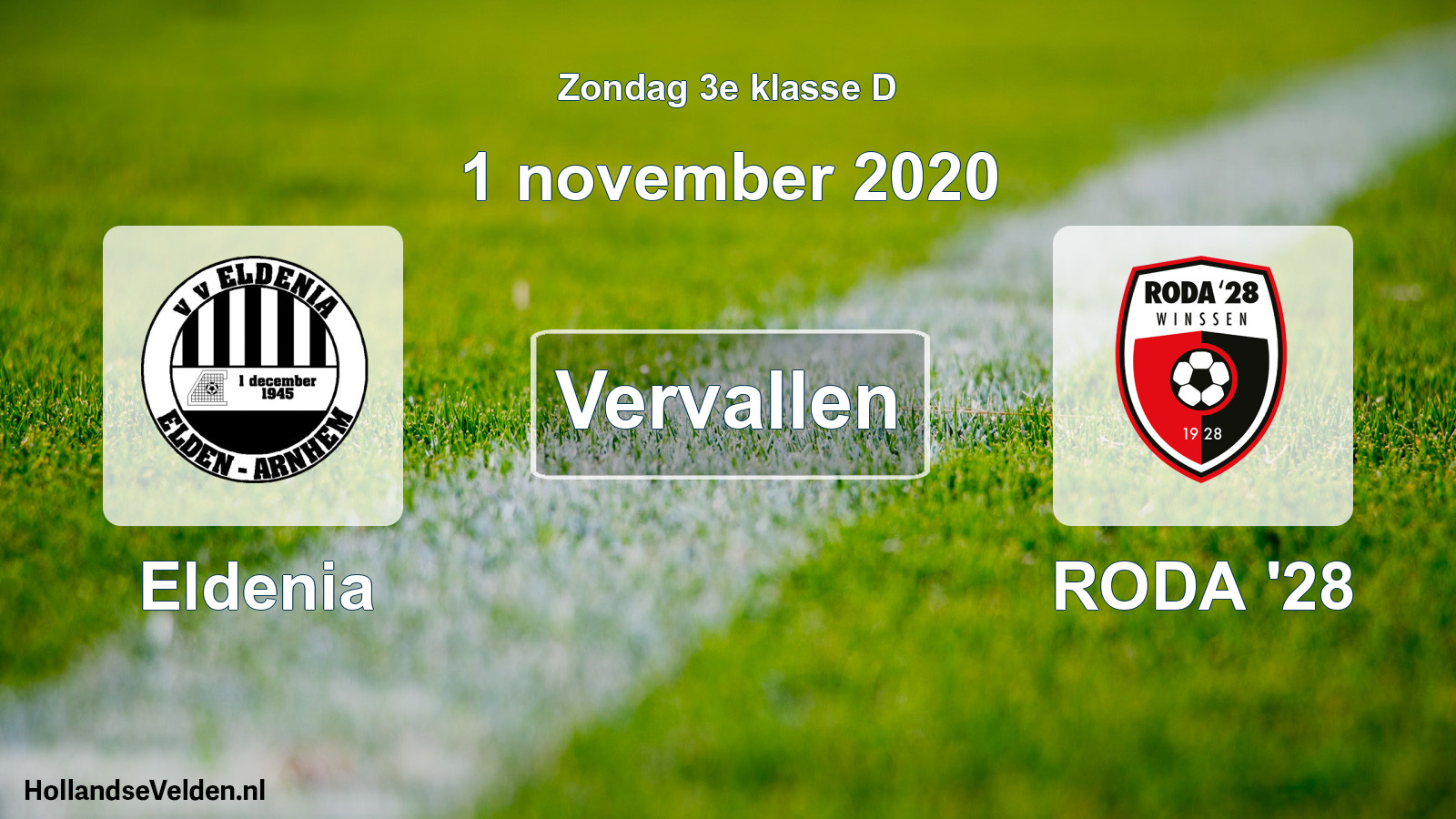 Scheduled Match: Eldenia - RODA '28 (1 November 2020)