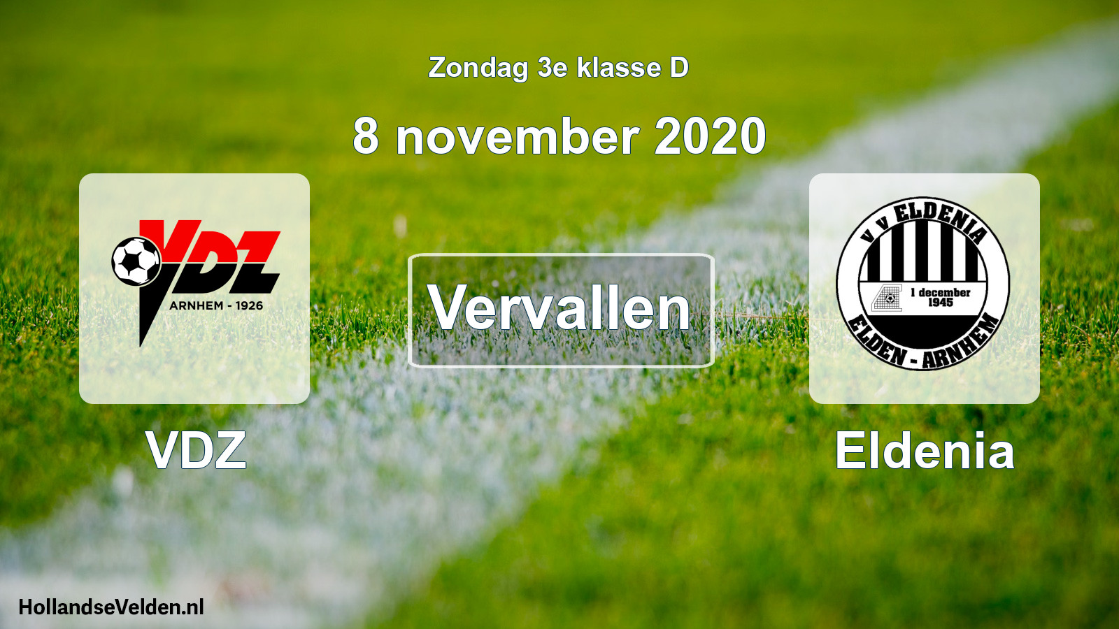 Scheduled Match: VDZ - Eldenia (8 November 2020)