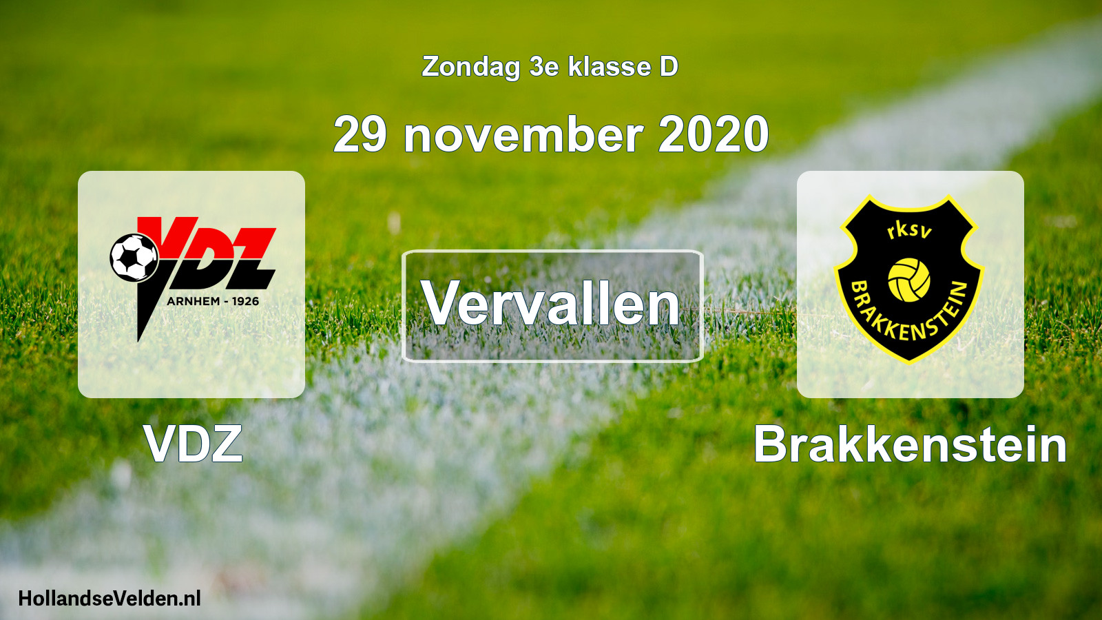 Scheduled Match: VDZ - Brakkenstein (29 November 2020)